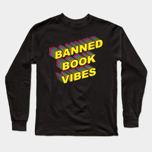 Banned Book Vibes Vintage Rainbow Long Sleeve T-Shirt